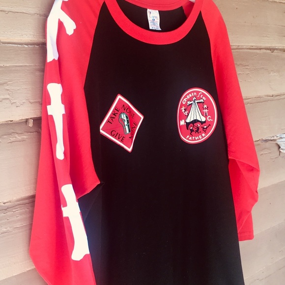 Two Chosen Few Louisiana Motor Cycle Club 3/4 Tees - Picture 10 of 10